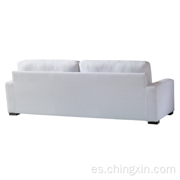 Sofá de tela blanca conjuntos de sala de estar sofá